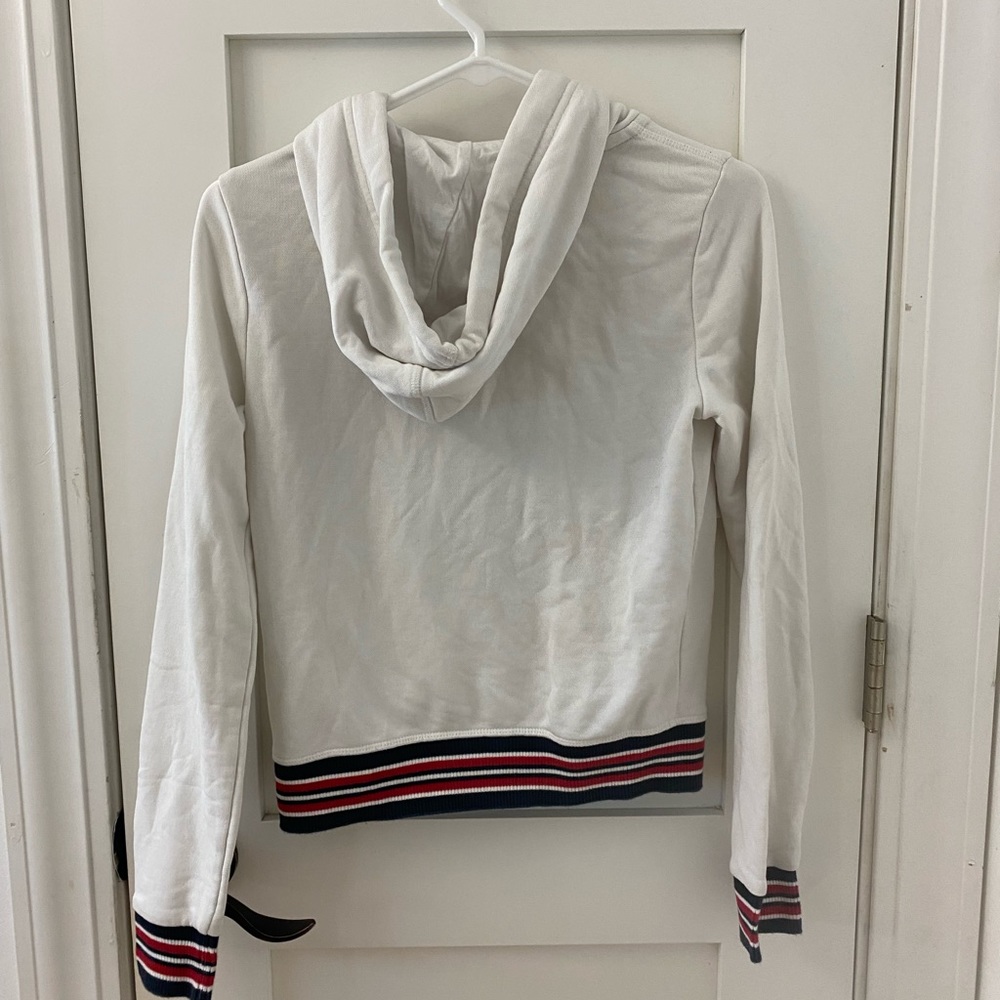 XS White Zip Up